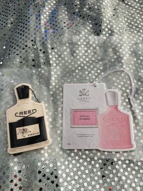 Creed Pink and Cream Spring Flower & Aventus Duo Air Fresheners